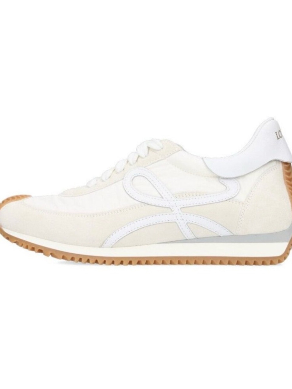 Loewe Flow Runner Suede & Leather Sneaker White